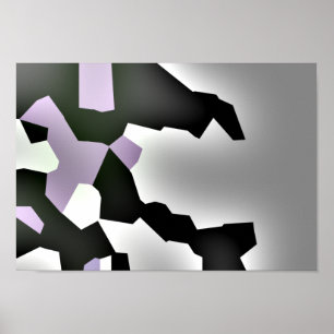 Poster "Rêve fragmenté" Art Abstrait numérique