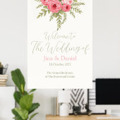 Poster Rêve Fuchsia (Bureau à domicile)
