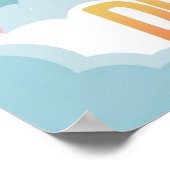 Poster Rêve Grand Objectif Élevé Motivation | Espace Fusé (Coin)