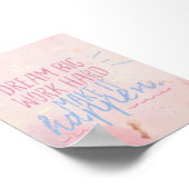 POSTER RÊVE GRAND TRAVAIL DUR (Coin)