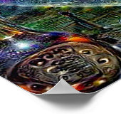 Poster Rêve profond de la planète Terre (Coin)