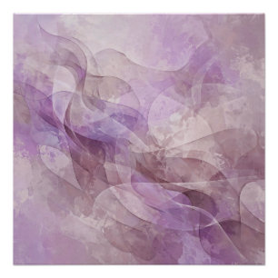 Poster Rêve tourbillonnant lavande lilas mauve lavande