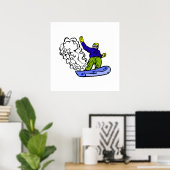 Poster Réveil à neige (Bureau à domicile)