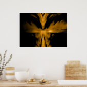 Poster Réveil de Phoenix Or (Cuisine)