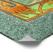 Poster Réveil matinal par Alphonse Mucha (Coin)