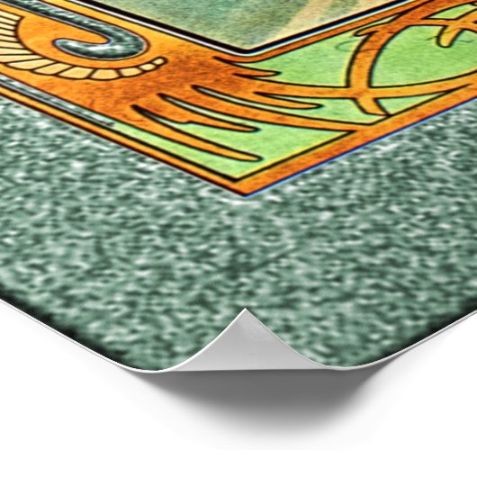 Poster Réveil matinal par Alphonse Mucha (Coin)