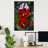 Poster Réveil printanier, Tulipes (Bureau à domicile)