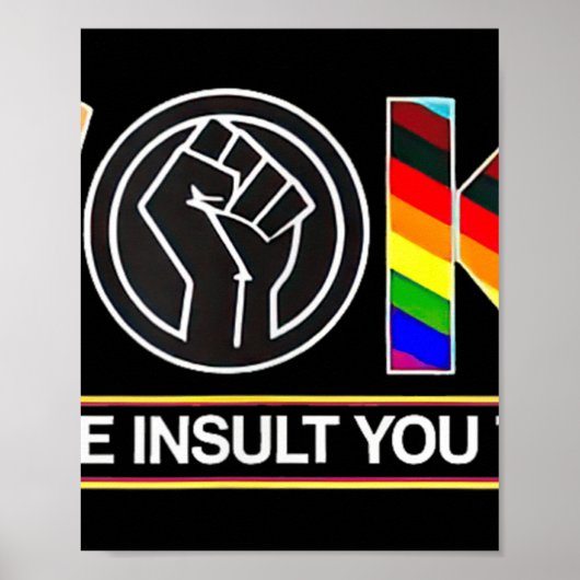 Poster Réveillé Ce N'Est Pas L'Insulte Que Vous Pensez Qu (Devant)