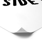 Poster Réveillé Du Mauvais Côté Du Pain Drôle Pun (Coin)