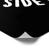 Poster Réveillé Du Mauvais Côté Du Pain Drôle Pun (Coin)