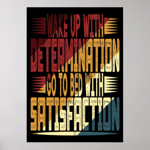 Poster Réveillez-Vous Avec Détermination