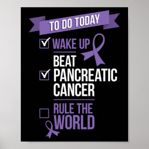 Poster Réveillez-Vous Battez le Cancer du Pancréas et Rég