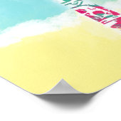 Poster réveillez-vous et sentez l'inspiration, la plage e (Coin)