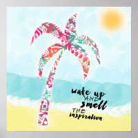 réveillez-vous et sentez l'inspiration, la plage e