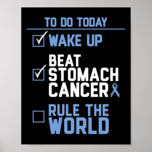 Poster Réveillez-vous vaincre le cancer de l'estomac dans