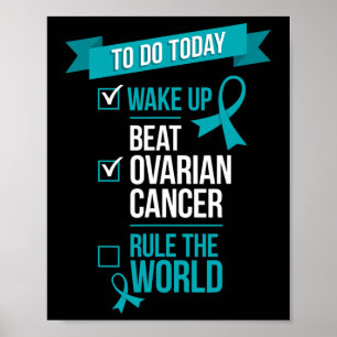 Poster Réveillez-vous vaincre le cancer de l'ovaire Règle