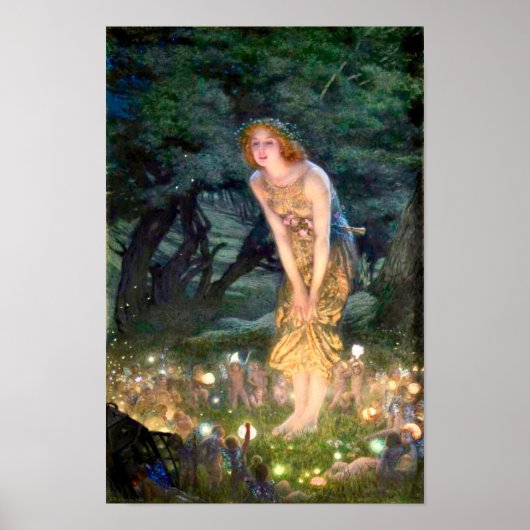Poster Réveillon de mi-été d'Edward Robert Hughes (Devant)