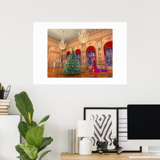 Poster Réveillon de Noël (Bureau à domicile)