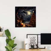 Poster Réveillon de Noël 2 (Bureau à domicile)