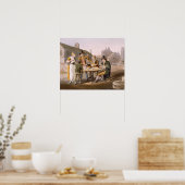 Poster Réveillon d'été, de l'engrave "Costume du Yorkshir (Cuisine)