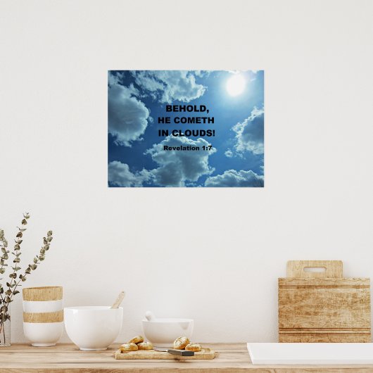 Poster Revelation 1:7 (Cuisine)