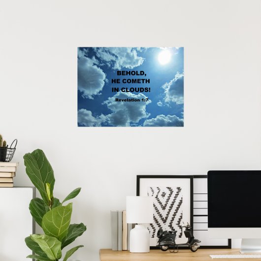 Poster Revelation 1:7 (Bureau à domicile)