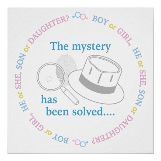 Poster Révélation de genre (Devant)