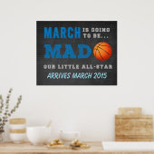 Poster Révélation de grossesse - Marche folie (Cuisine)