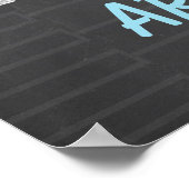 Poster Révélation de grossesse - Marche folie (Coin)