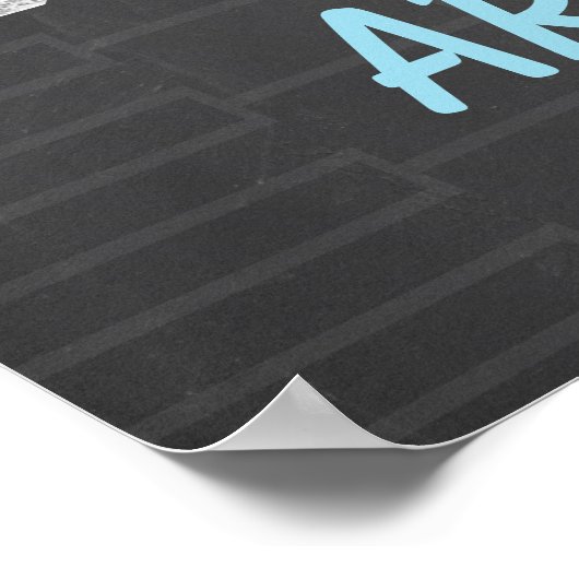 Poster Révélation de grossesse - Marche folie (Coin)