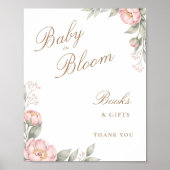 Poster Révélation de la future maman en fleurs pour la ba (Devant)
