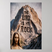Poster Révélation Divine : Le Seigneur Est Mon Rocher (Devant)