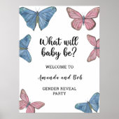 Poster Révélation du sexe de bébé, bienvenue (Devant)