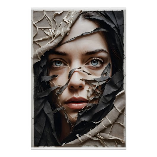 Poster Révélation du visage textile (Devant)