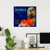 Poster Révélation Orange LabelNaranjo, CA (Bureau à domicile)