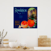 Poster Révélation Orange LabelNaranjo, CA (Cuisine)