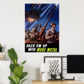 Poster Revenez Avec Plus De Métal (Bureau à domicile)