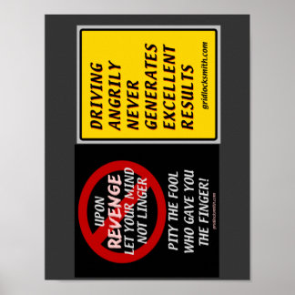 POSTER REVENGE+CONDUITE ANGRILY-TWOFER