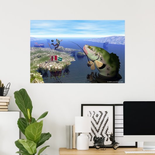 Poster Revenge de la basse mutant (Bureau à domicile)