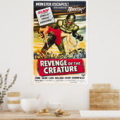 Poster Revenge of the Creature 1955 classique horreur Pos (Cuisine)