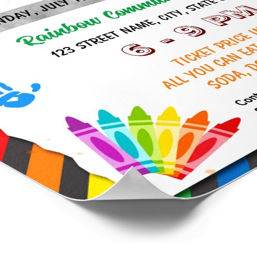 Poster Revenir à l'école modèle bash (Coin)