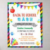 Poster Revenir à l'école modèle bash (Devant)