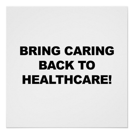Poster Revenir aux soins de santé (Devant)