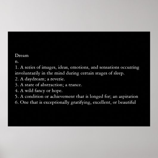 Poster Rêver (Devant)