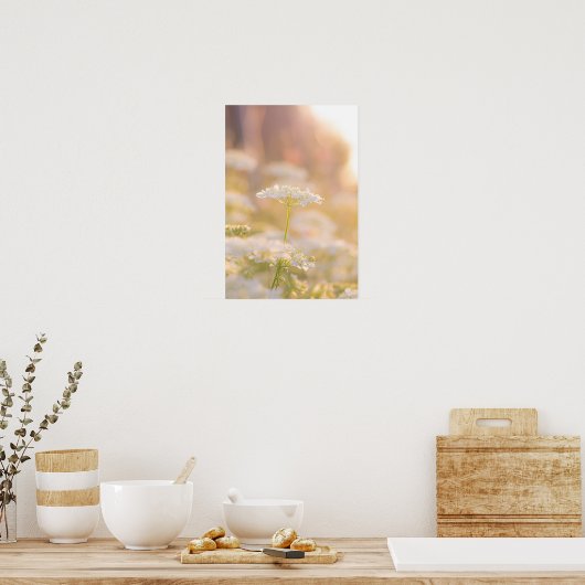 Poster Rêver avec les fleurs (Cuisine)