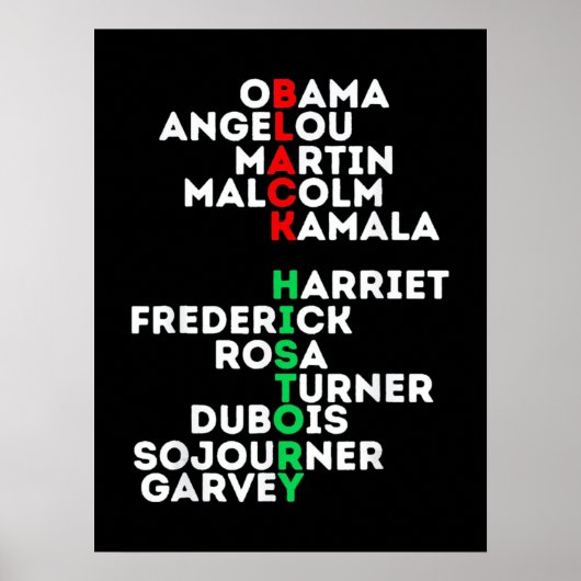 Poster Rêver Comme Martin Black History Mois (Devant)
