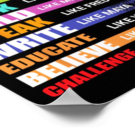 Poster Rêver Comme Martin Plomb Comme Harriet Black Histo (Coin)