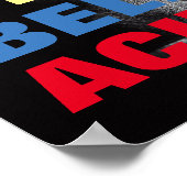 Poster Rêver Croire Atteindre Motivational Bodybuilding (Coin)