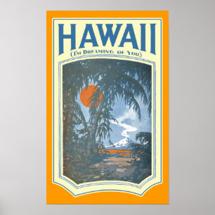 Poster Rêver de l'affiche d'Hawaï
