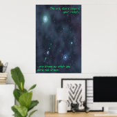 Poster Rêver des étoiles (Bureau à domicile)
